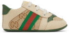 Gucci Baby Beige Screener Pre-Walker Sneakers