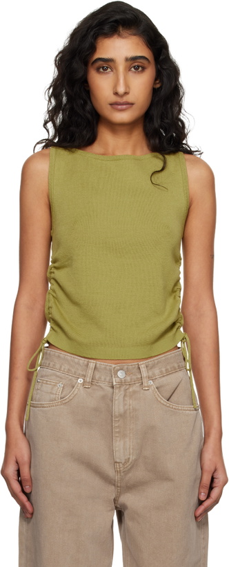 Photo: Dunst Green Layering Knit Tank Top