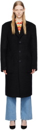 Eckhaus Latta Black Form Coat