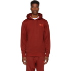 Y-3 Red Classic Logo Hoodie