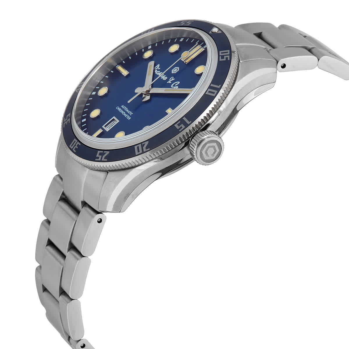Picasso and Co Automatic Blue Dial Stainless Steel Mens Watch PWSOB001