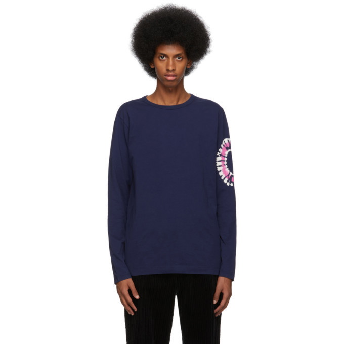 Photo: Dries Van Noten Blue Harvard Long Sleeve T-Shirt