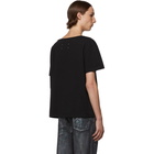 Maison Margiela Black Flower Print T-Shirt