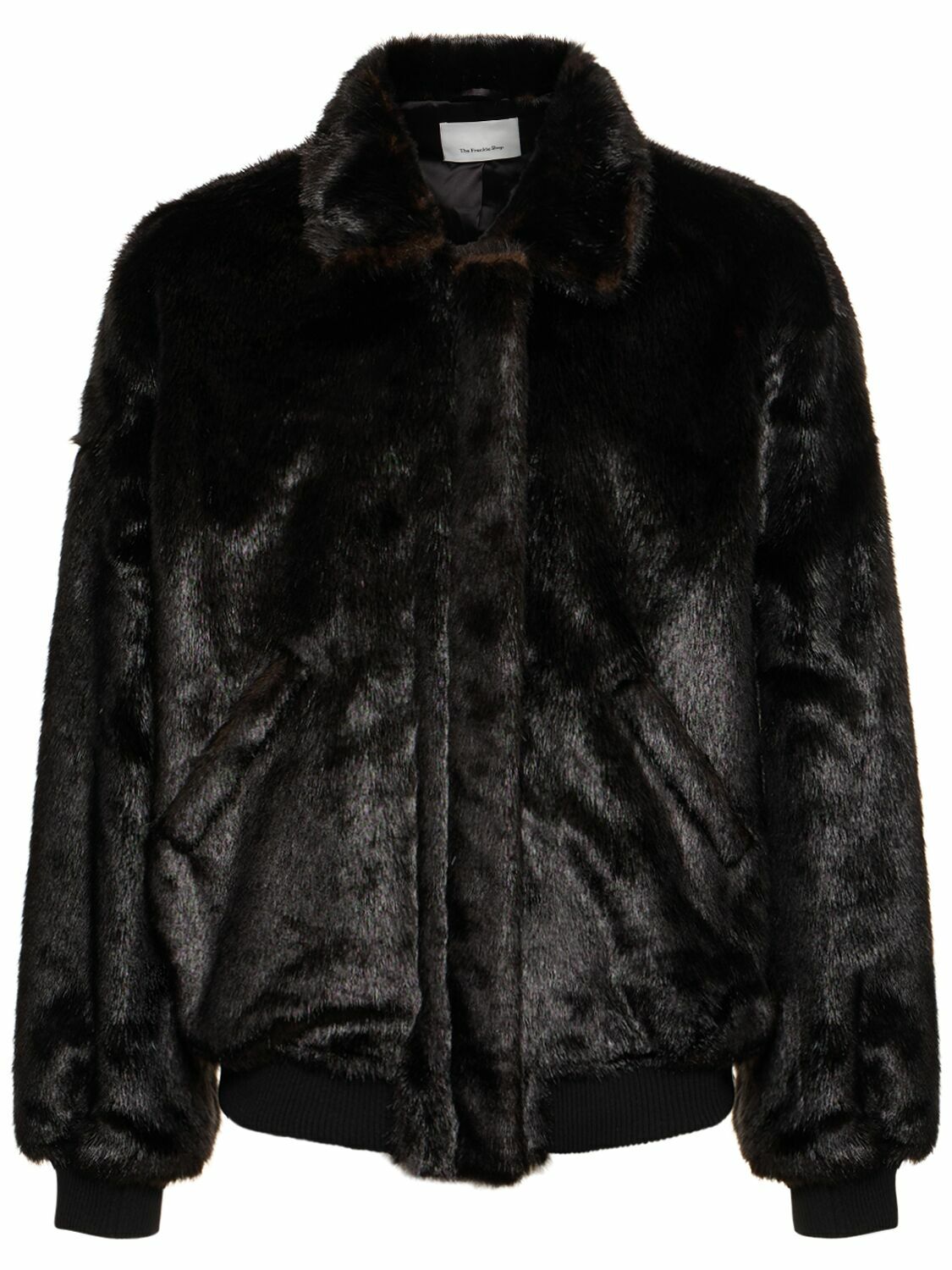 THE FRANKIE SHOP Scott Faux Fur Bomber Jacket
