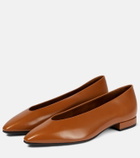 Loro Piana Rebecca leather ballet flats