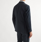 Boglioli - Slim-Fit Unstructured Striped Cotton-Seersucker Suit Jacket - Blue