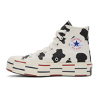 Brain Dead Off-White and Black Converse Edition Cow Chuck 70 High Sneakers