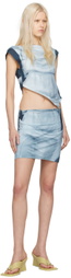 ELLISS SSENSE Exclusive Blue Serenity Miniskirt