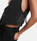 Ann Demeulemeester - Lut cotton voile vest