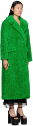 Anna Sui Green Notched Coat