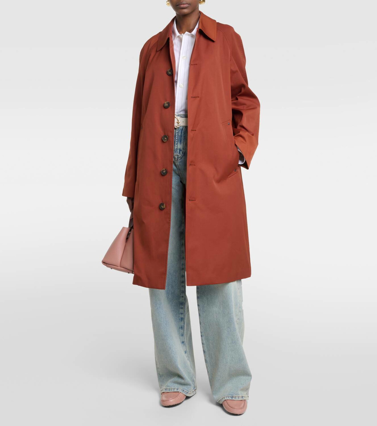 Tod's Oversized cotton-blend raincoat Tod's