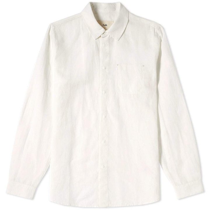 Photo: Folk Pop Stud Shirt White