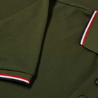 Moncler Men's Classic Logo Polo Shirt in Army Green