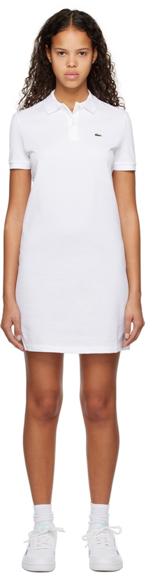 Photo: Lacoste White Spread Collar Minidress