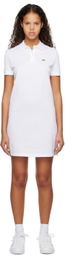 Lacoste White Spread Collar Minidress