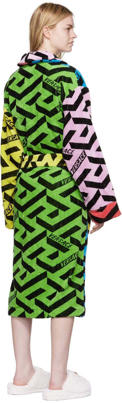 Versace Underwear Multicolor Printed Bath Robe Versace Underwear