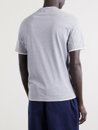 Brunello Cucinelli - Layered Cotton-Jersey T-Shirt - Gray