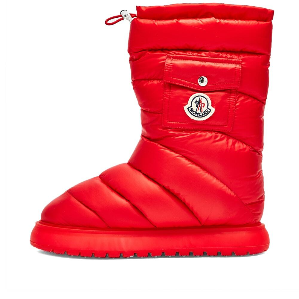 Moncler Women's Gaia Pocket Mid Padded Boot in Red Moncler