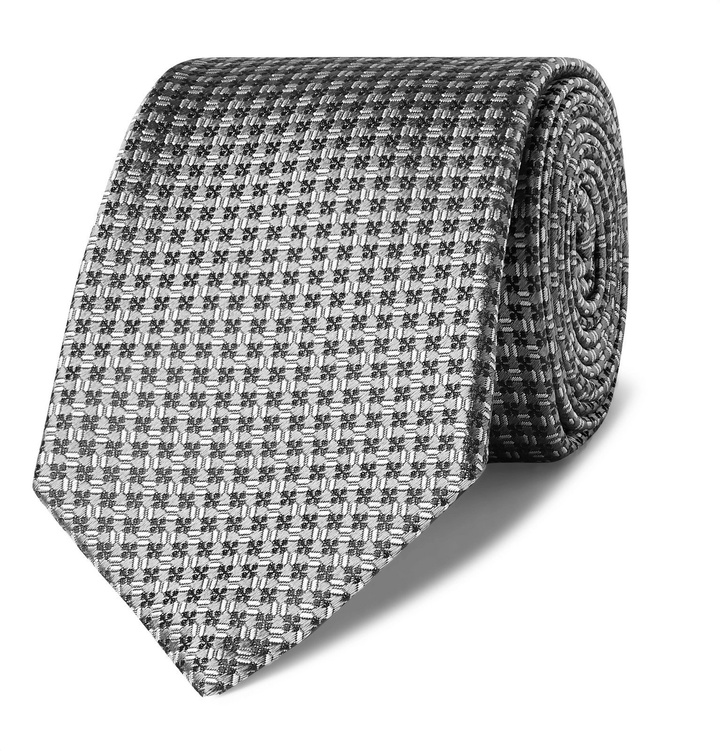 Photo: Canali - 8cm Silk-Jacquard Tie - Gray