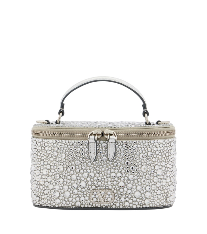 Photo: Valentino Garavani VLogo Small embellished vanity bag