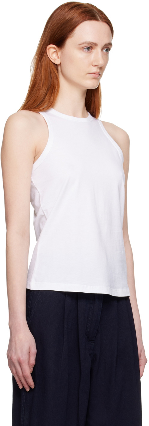 Mark Kenly Domino Tan White Lea Tank Top