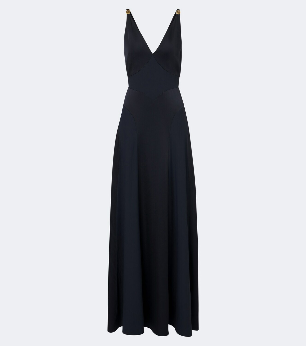 Versace Medusa satin gown