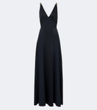 Versace Medusa satin gown