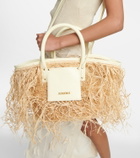 Jacquemus Le Panier Soli Raphia woven tote bag