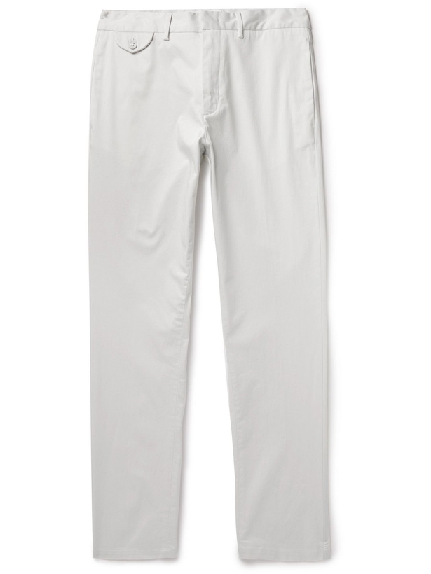 Photo: Orlebar Brown - Myers Slim-Fit Stretch-Cotton Trousers - White