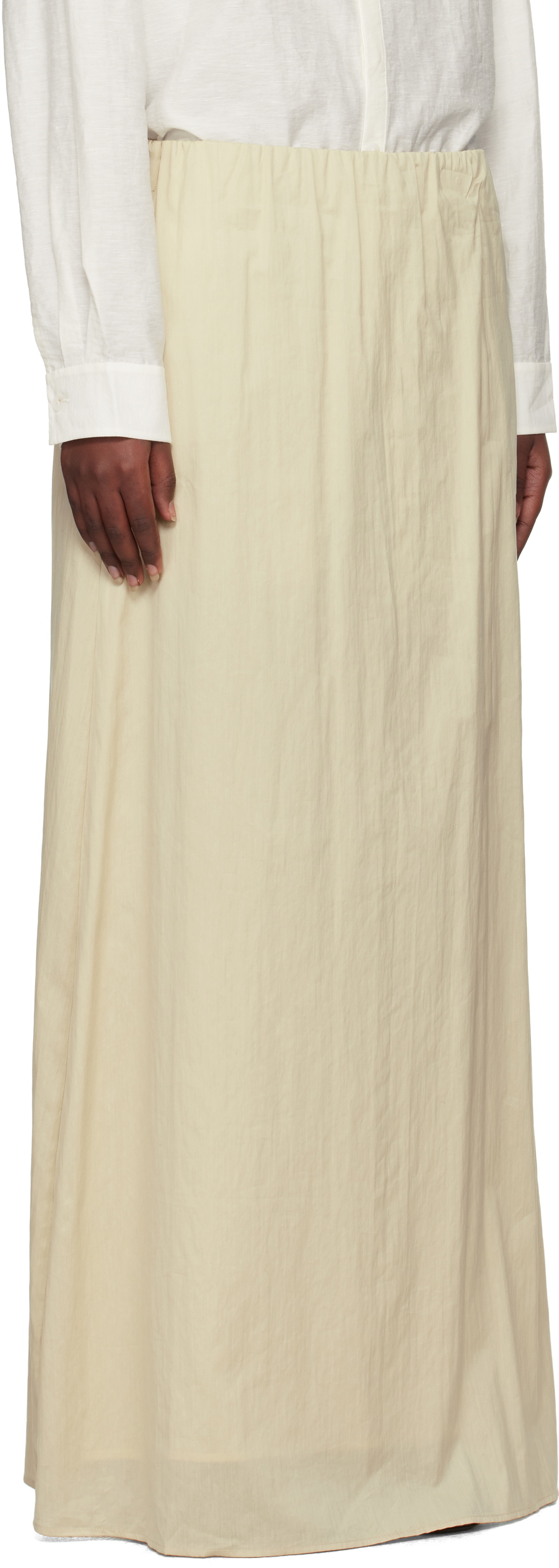 Ruohan Beige Kos Maxi Skirt