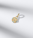 FoundRae Reverie Butterfly 18kt gold pendant with diamonds and topaz