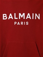 BALMAIN - Logo Printed Cotton Hoodie