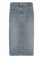 Courrèges Denim Midi Skirt
