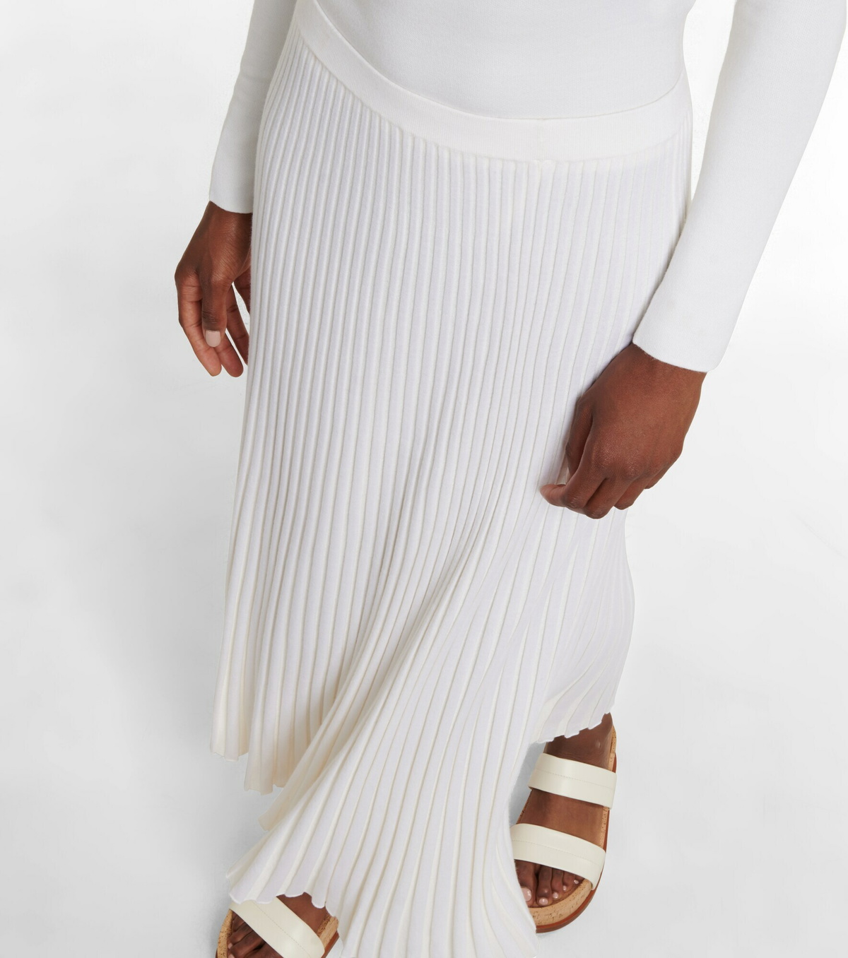 Gabriela Hearst - Tereja wool and silk midi skirt Gabriela Hearst