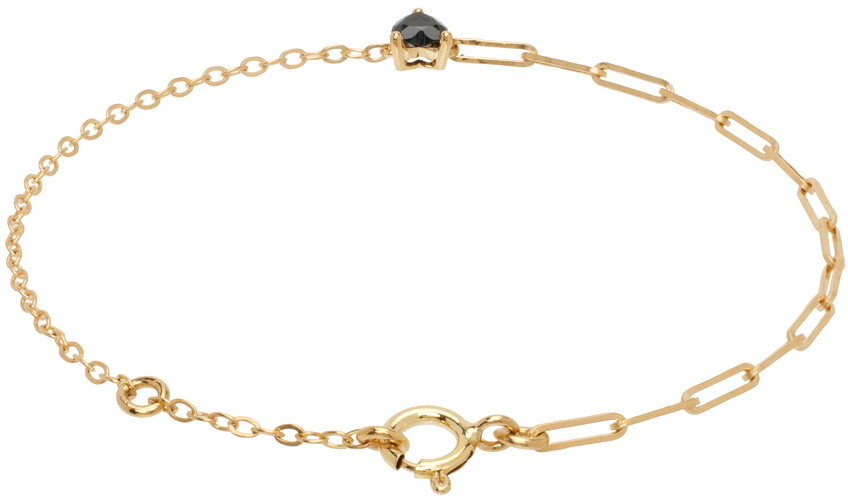 Yvonne Léon Gold Solitaire Cœur Bracelet