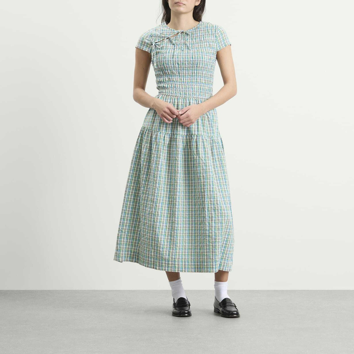 Damson Madder Women's Ebba Midi Dress in Multi