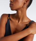 Versace Medusa crystal-embellished drop earrings