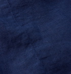 Massimo Alba - Grandad-Collar Linen Half-Placket Shirt - Blue