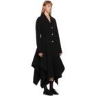 JW Anderson Black Wool Handkerchief SB Coat