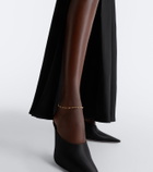 Anita Ko Shell By The Yard 18kt gold anklet with diamonds