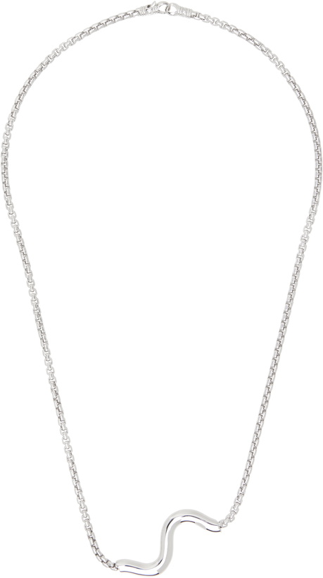 Photo: Tom Wood SSENSE Exclusive Silver Venetian Pendant Necklace
