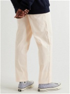 Ninety Percent - Straight-Leg Garment-Dyed Organic Cotton-Blend Twill Chinos - Neutrals