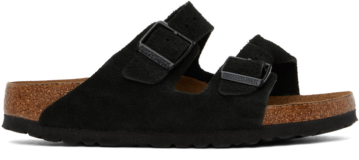 Photo: Birkenstock Black Narrow Arizona Soft Footbed Sandals