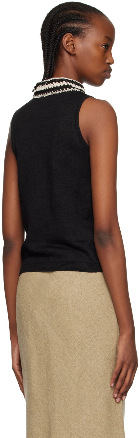 S Max Mara Black Brandy Tank Top
