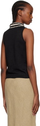 S Max Mara Black Brandy Tank Top