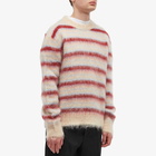 Marni Men's Mohair Crew Neck Knit in Tan