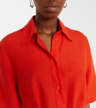 Eres Séducteur linen shirt dress
