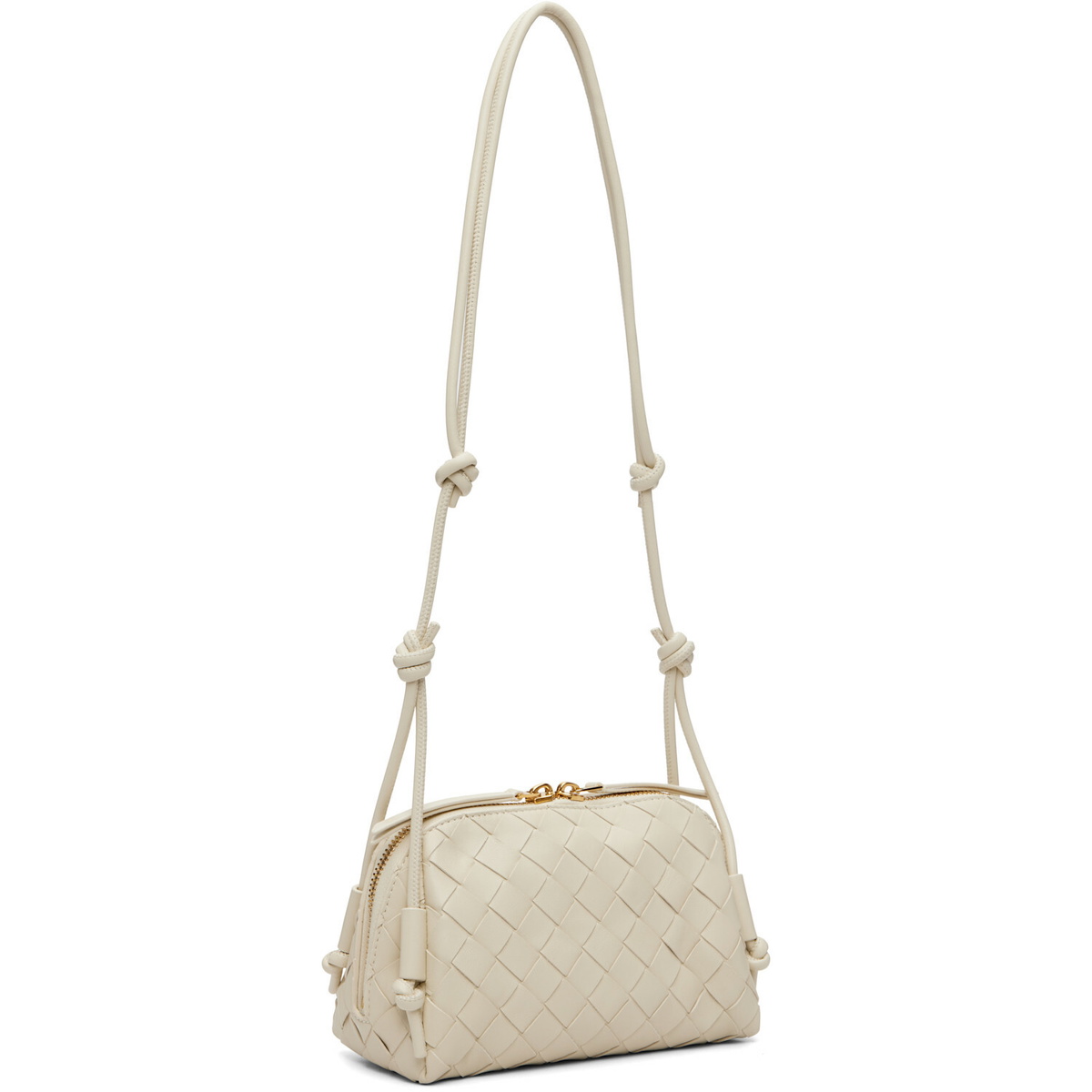 Bottega Veneta Off-White Concert Pouch