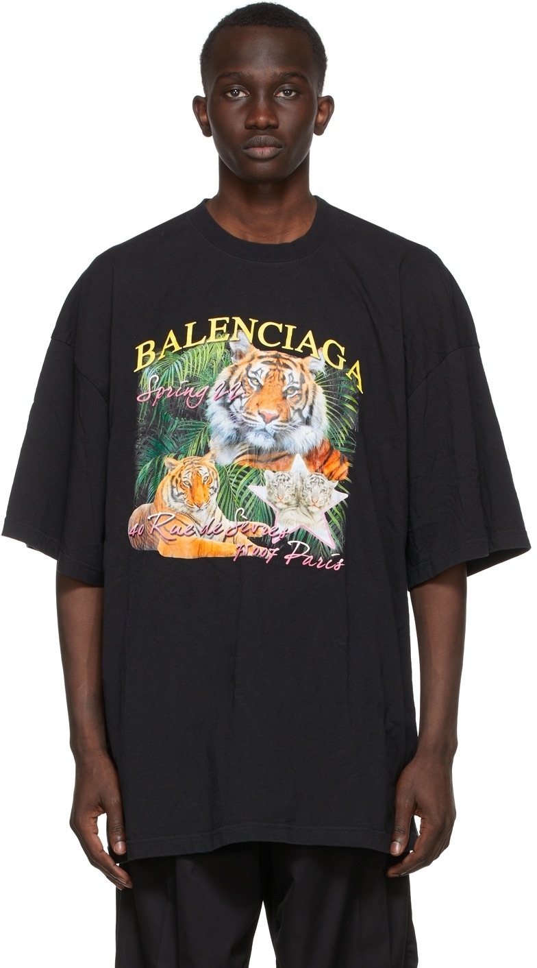 Balenciaga Black Year Of The Tiger T-Shirt Balenciaga