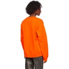 Martine Rose Orange Classic Crew Sweatshirt